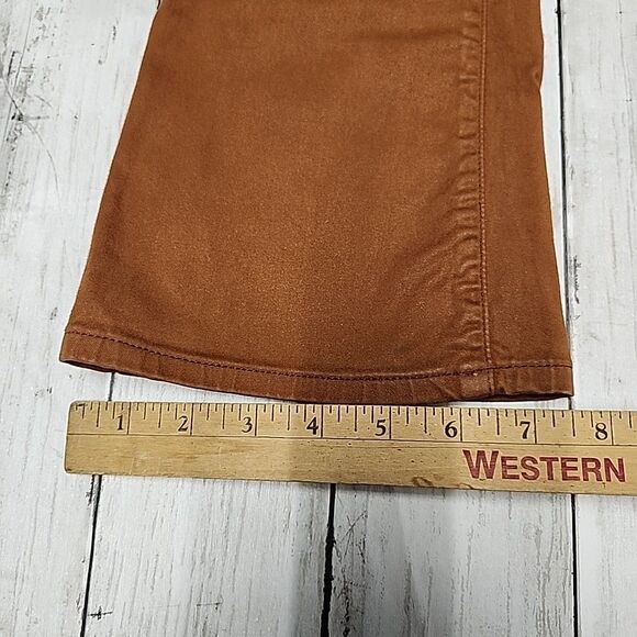 FRAME Le Crop Mini Boot Womens Size 25 Tobacco Rust Cropped Bootcut Jeans - Picture 10 of 13
